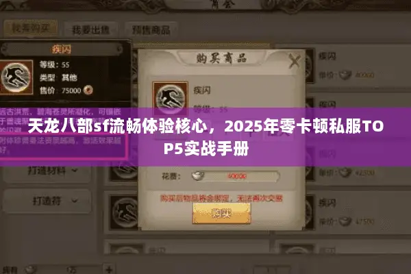 天龙八部sf流畅体验核心，2025年零卡顿私服TOP5实战手册
