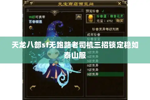天龙八部sf无跑路老司机三招锁定稳如泰山服 天龙八部sf无跑路老司机三招锁定稳如泰山服