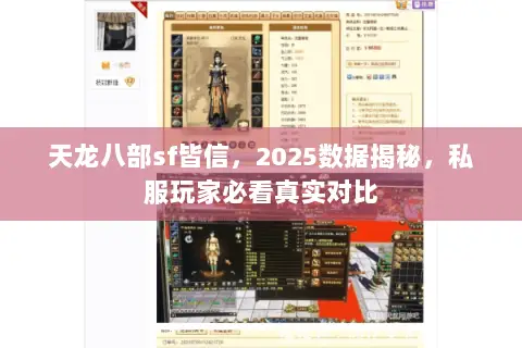 天龙八部sf皆信,2025数据揭秘,私服玩家必看真实对比 天龙八部sf皆信,2025数据揭秘,私服玩家必看真实对比