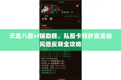 天龙八部sf辅助器,私服卡顿秒变流畅风险反转全攻略 天龙八部sf辅助器,私服卡顿秒变流畅风险反转全攻略