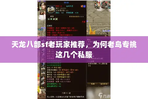 天龙八部sf老玩家推荐,为何老鸟专挑这几个私服 天龙八部sf老玩家推荐,为何老鸟专挑这几个私服