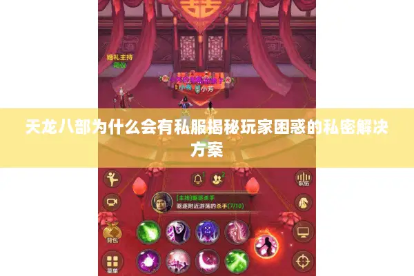 天龙八部为什么会有私服揭秘玩家困惑的私密解决方案 天龙八部为什么会有私服揭秘玩家困惑的私密解决方案