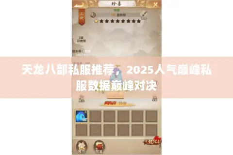 天龙八部私服推荐，2025人气巅峰私服数据巅峰对决