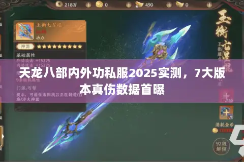 天龙八部内外功私服2025实测,7大版本真伤数据首曝 天龙八部内外功私服2025实测,7大版本真伤数据首曝