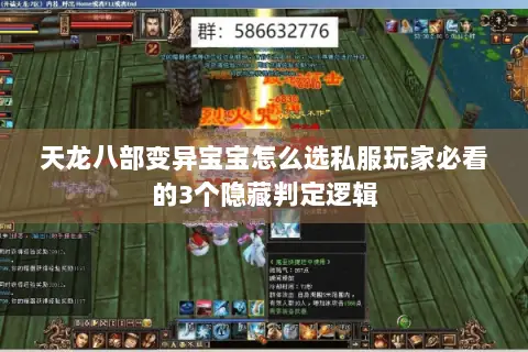 天龙八部变异宝宝怎么选私服玩家必看的3个隐藏判定逻辑