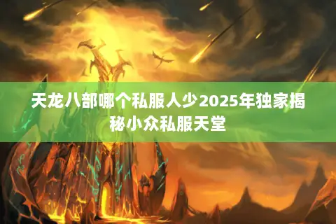 天龙八部哪个私服人少2025年独家揭秘小众私服天堂 天龙八部哪个私服人少2025年独家揭秘小众私服天堂