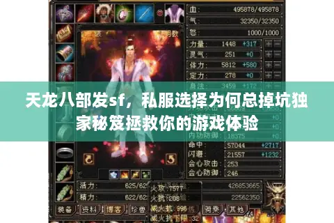 天龙八部发sf,私服选择为何总掉坑独家秘笈拯救你的游戏体验 天龙八部发sf,私服选择为何总掉坑独家秘笈拯救你的游戏体验