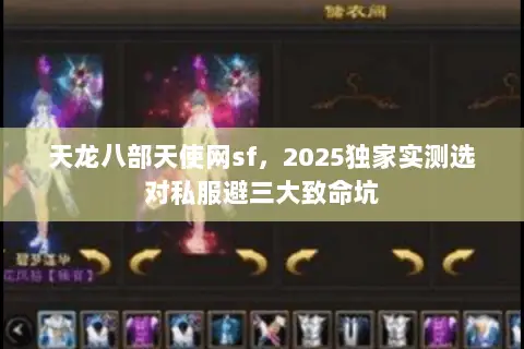 天龙八部天使网sf，2025独家实测选对私服避三大致命坑