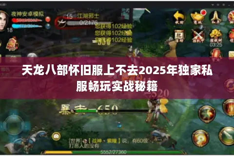 天龙八部怀旧服上不去2025年独家私服畅玩实战秘籍