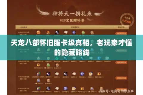 天龙八部怀旧服卡级真相，老玩家才懂的隐藏路线