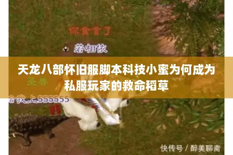 天龙八部怀旧服脚本科技小蜜为何成为私服玩家的救命稻草